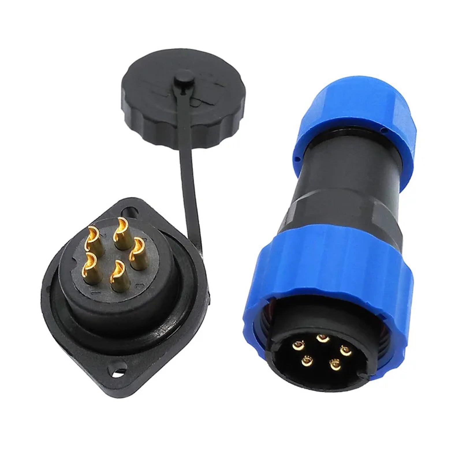 SP20-Stecker, 2-Loch-Flanschbuchse, 2/3/4/5/6/7/8/9/12/14-polig, IP68-Kabelanschlüsse, 1 Stück(3 pin)