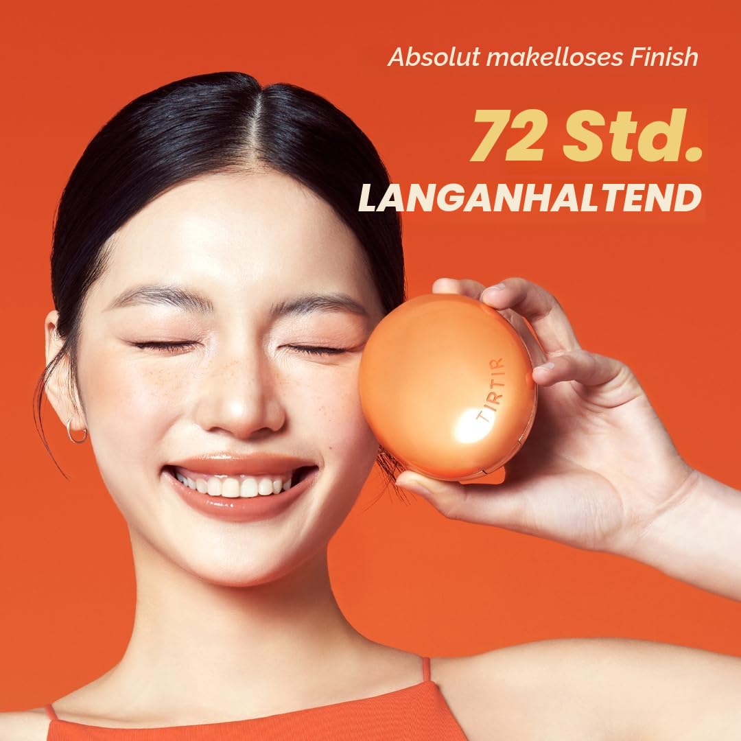 TIRTIR Mask Fit AI Filter BB Cushion Foundation | KI-ähnliches halb-mattes Finish, Mittlere bis Hohe Deckkraft, Koreanisches Make-up Beauty, (0,63 Fl Oz), 23N Sand