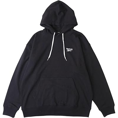 [Reebok] フード付きトレーナー パーカー スウェット 裏毛 長袖 フード付き シンプル プルパーカー 保温 オーバーサイズ 大きいサイズ Lサイズ