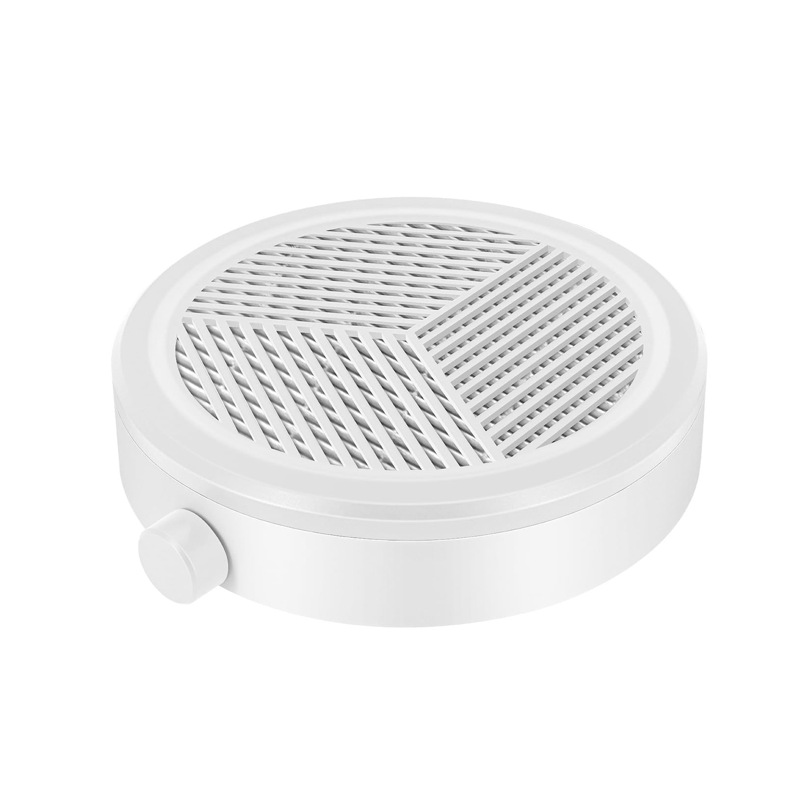 AONOLOVO Nail Dust Collector, Compact Dust Collector Nail Tech Vacuum Fan Dust Extractor for Beginners Home Manicures, White