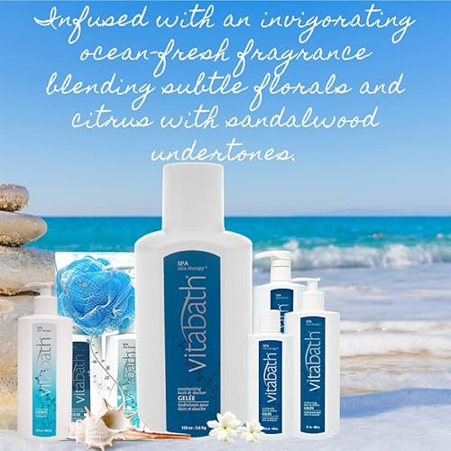 Vitabath Spa Skin Therapy Moisturizing Bath & Shower Gel Wash Nourishing Replenishing Oils Deeply Hydrate Dry Skin - Reviving Body Cleanser & Foaming Gelee Bath - Cruelty-Free - 32 Oz #TOP7