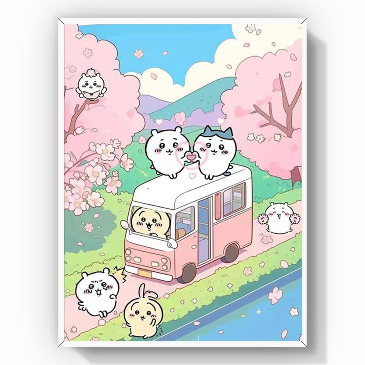 ダイヤモンドアート アニメ 40x50cm ダイヤモンド塗装 丸いビーズ ビーズアート おしゃれ DIY 手作り絵画 手芸キット 芸術品 装飾 プレゼント (2)