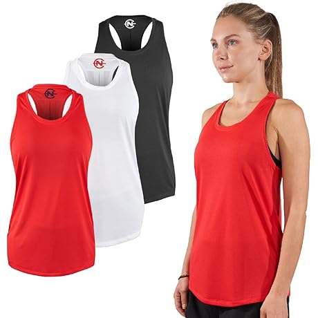 Red Racerback Tank Tops for Women by Nautica: Essential Activewear