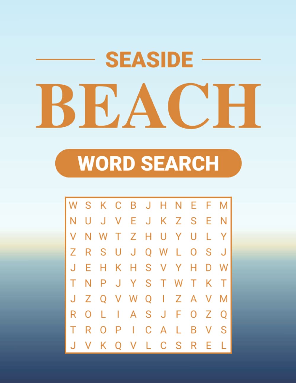 Seaside Beach Word Search: Jumbo Print Word Search Puzzle Book