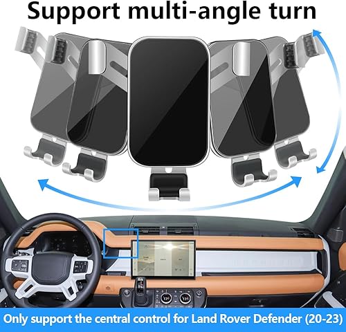 Miniatura 4 de Soporte para teléfono de coche para Land Rover Defender 2020 2021 2022 2023 2024 2025 Accesorios para interiores de automóviles Los mejores
