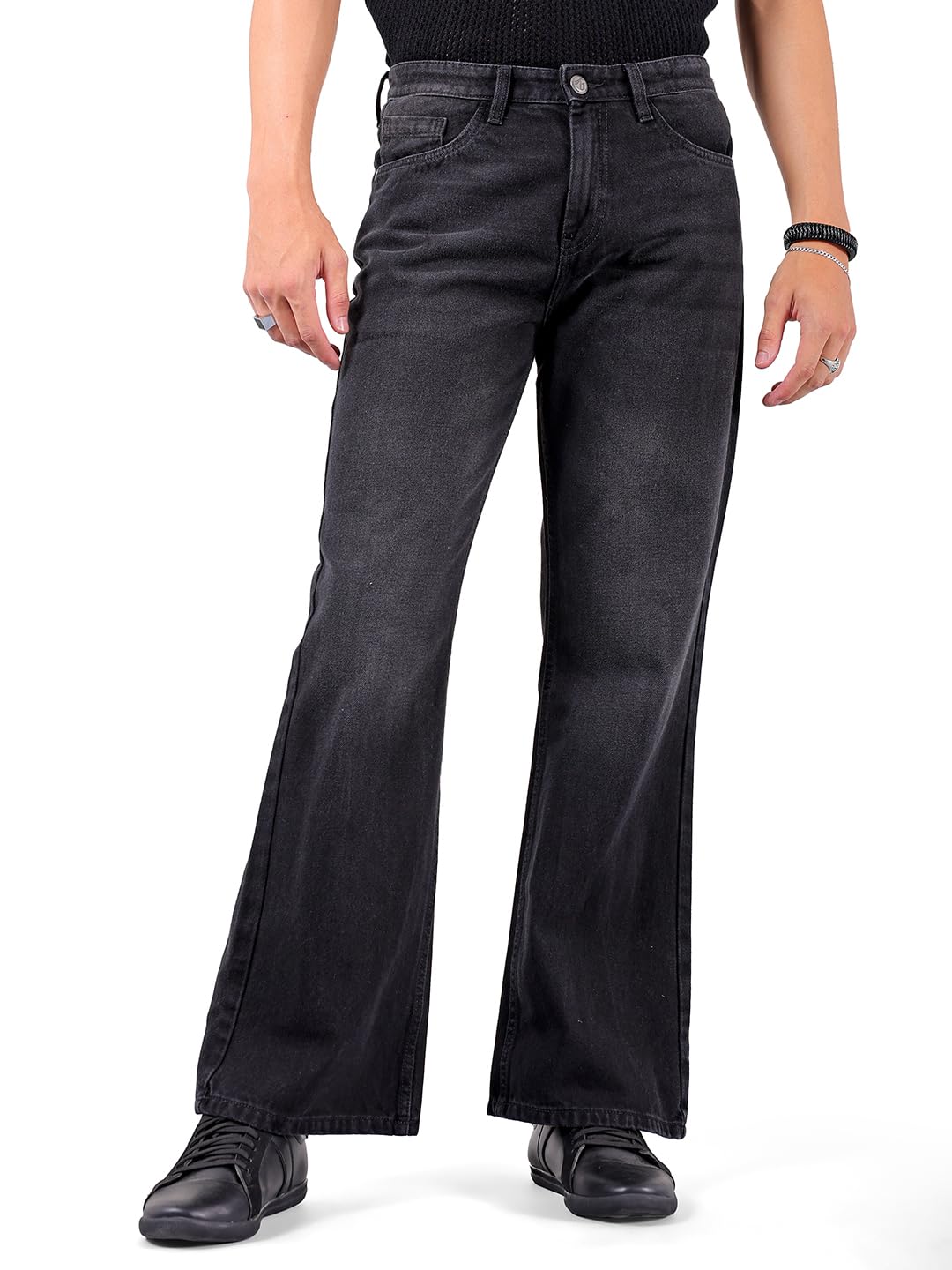 the indian garage co Men's Loose Mid Rise Jeans-picture-16