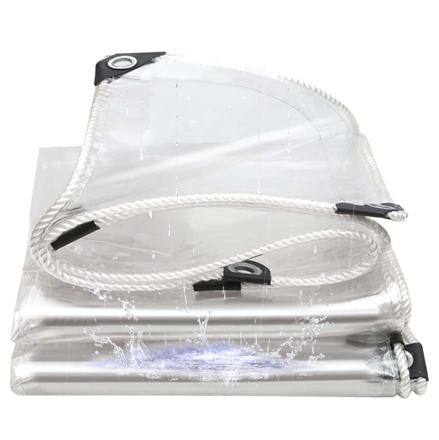 Bâche C en PVC imperméable pour chantiers et terrasses avec œillets