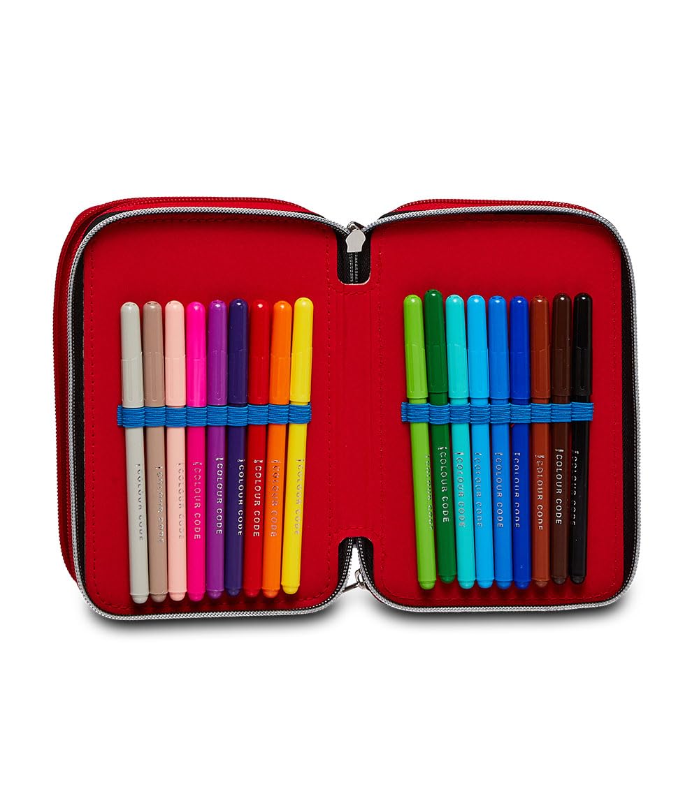 Seven Astuccio 3 Zip SPIDER-MAN THE GREATEST HEROE, Multicolore, Astuccio Attrezzato, Per bambini e ragazzi, Scuola & Tempo Libero, Prodotto ufficiale