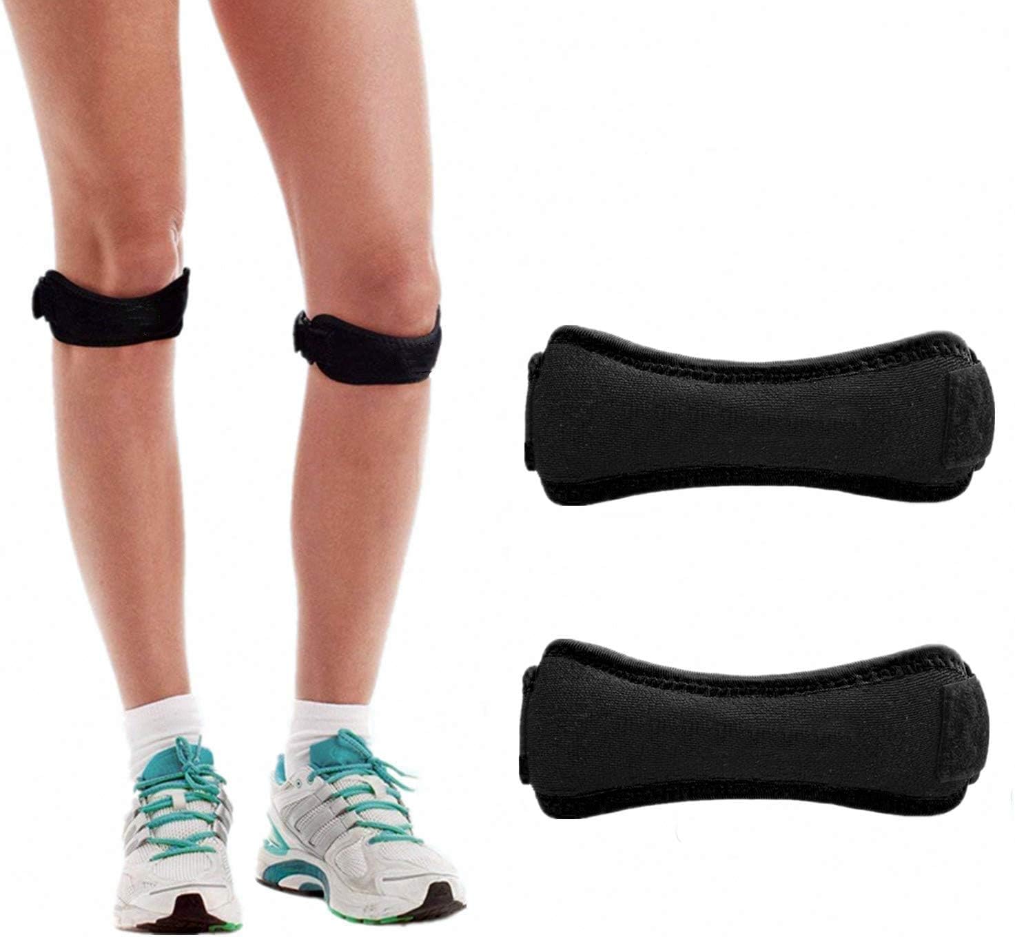 BEATEASY Patella Knee Strap for Running, Fitness, Stairs Climbing Patellar Tendon Support Strap for Knee Pain Relief Knee Support, Pain Relief Patellar Tendon Support, Adjustable Brace Band