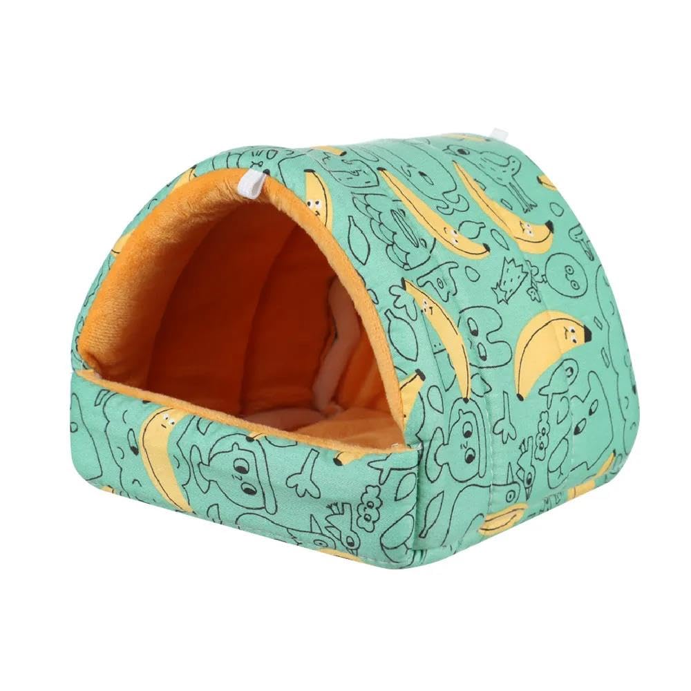 Juguetes para hámsters, Juguete for hámster, 2 Piezas, Colorido, for, Ardilla, Mini casa de Conejo, Cama for Dormir for Animales pequeños, Nido cobaya, tamaño A3 S(B1,L)