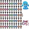 Poppenogen 50 reeksen Kleurrijke ogen Sluitringen Teddy pop ogen Kunststof met glitters Poppenogen plastic ogen Met…