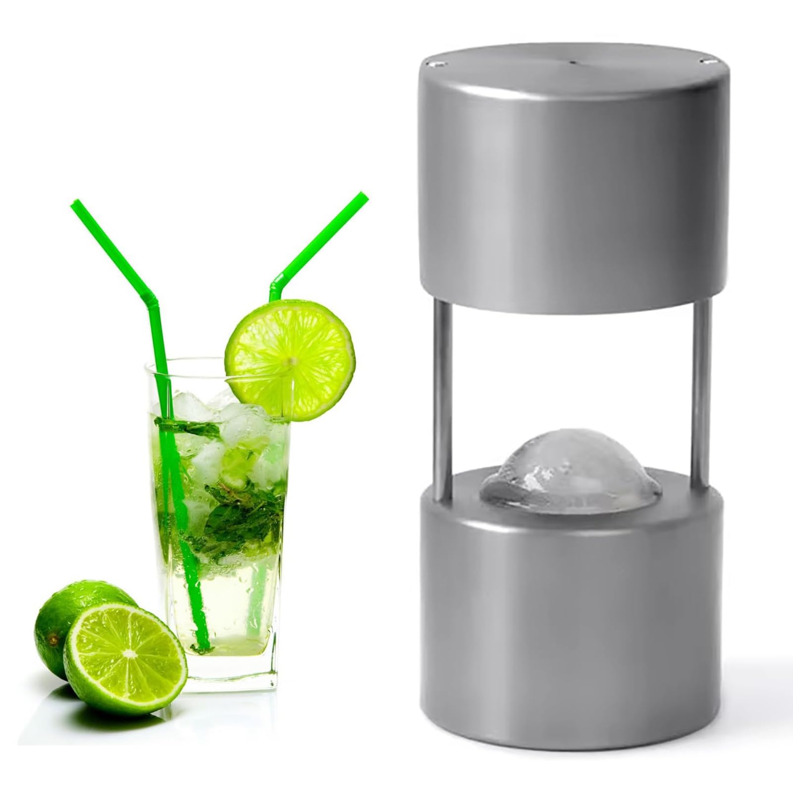 Zestaw do wyciskania kul, lotnicza aluminiowa forma do idealnej whisky i koktajli, idealna na imprezy i święta, prasa 30 mm dla entuzjastów burbona i szkockiej
