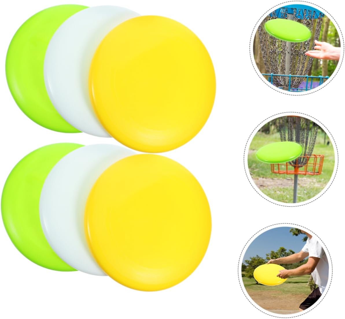 balacoo 6pcs Softball Pitching Discs Enhanced Training Tool for Accuracy Pe Material for Outdoor Practice