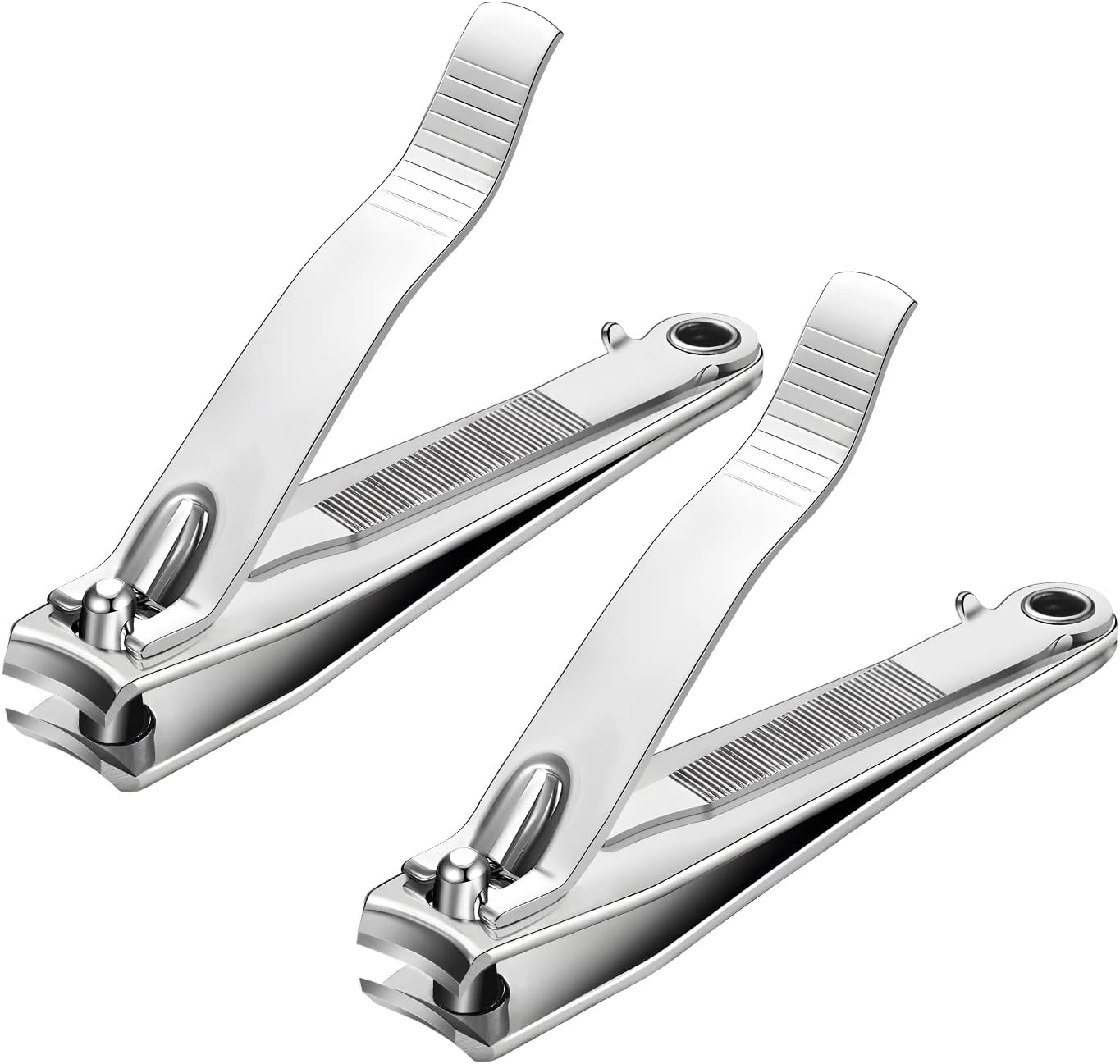 Nail Clippers 2 Pack Nail Cutter for Thick Toenails, Toenails Clippers with Heavy Duty Stainless Steel