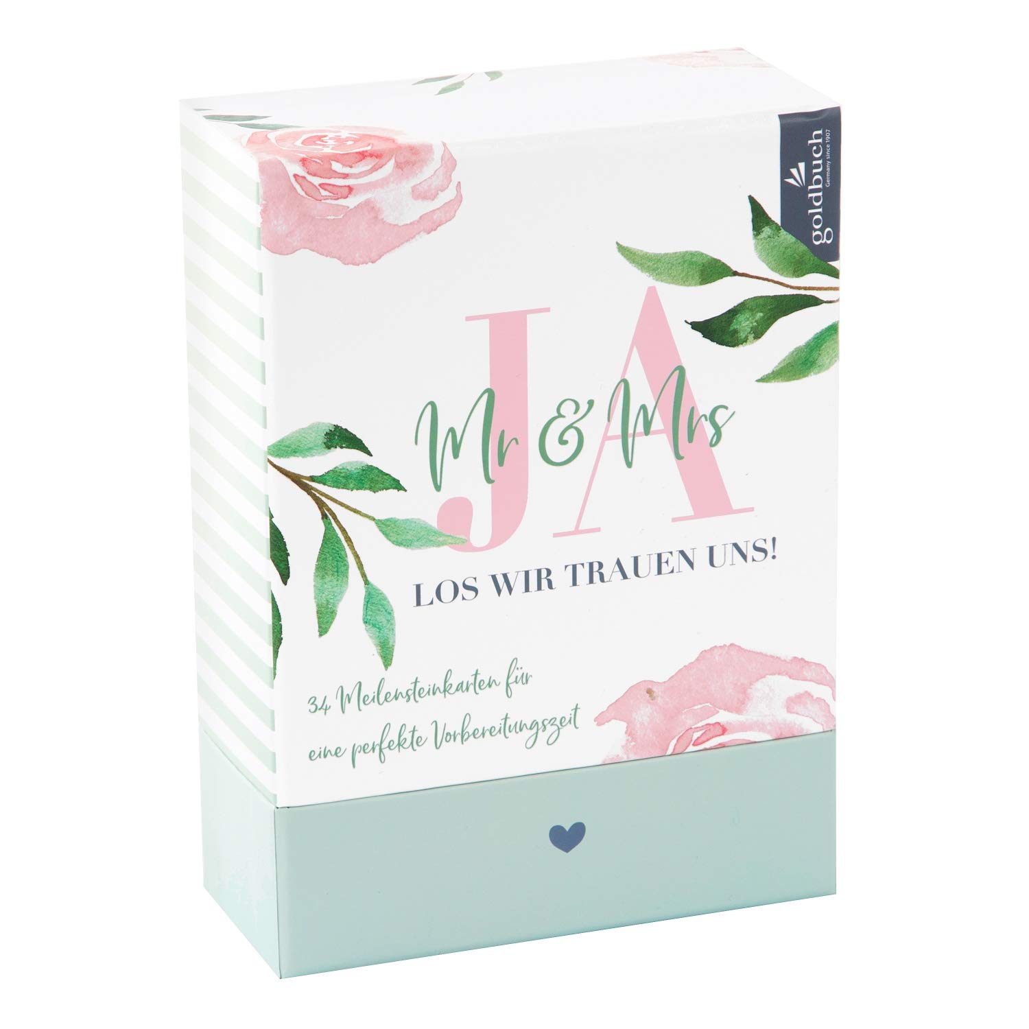 goldbuch Goldbuch 10347 Milestone Cards Let's Trust Us Series Favourite Things 34 Cards Made of Paper with Art Print Motifs, Photo Cards for Weddings, Memory Cards Approx. 14 x 19.5 cm