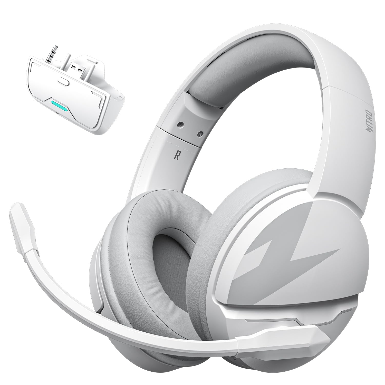 Acer 2.4Ghz Wireless Gaming Headset for Xbox Series X|S & Xbox One,Stable & 15ms Ultra-Low Latency,100Hr Battry, Bluetooth Gaming Headphones with Noise Canceling Mic for PS5,PC,Laptop, Mobile White