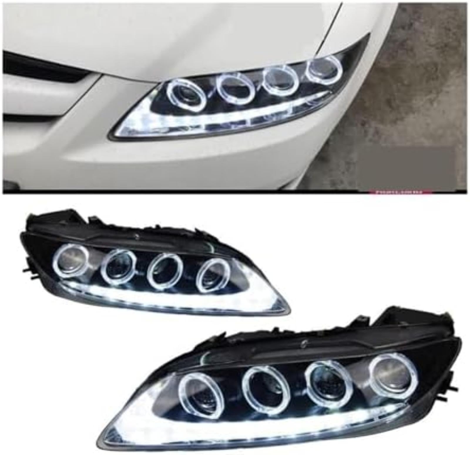 Dla Mazda 6, dla Mazda6, dla Atenza 2003-2015 Auto reflektor samochodowy u nas państwo lampy reflektory Drl podwójny projektor przedni reflektor kierunkowskaz Lusterko samochodowe (LED)