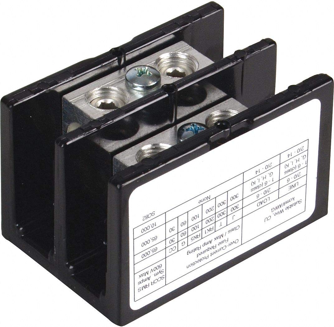 Pwr Dist Block, 175A, 2P, 2/0-14 AWG, 600VAC