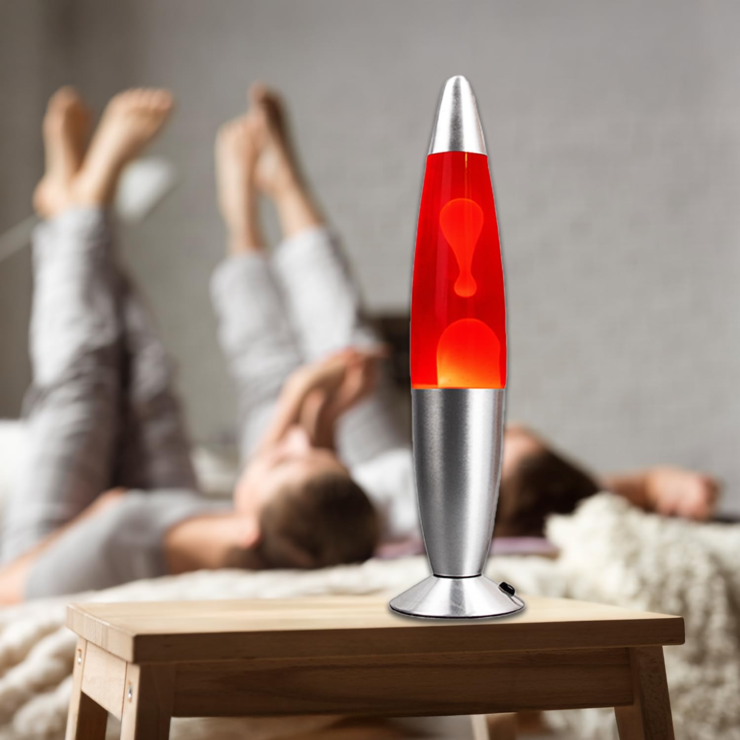 Lavalamp Met Een Hoogte Van 30 Tot 40 Cm Werkend Op Netstroom 10 Tot 20 Cm