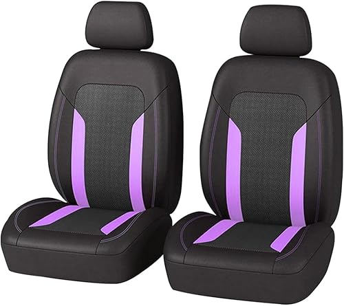 Miniatura 1 de Paquete de 2 fundas de asiento de automóvil, juego de fundas de tela de malla de alta calidad, transpirables y cómodas, accesorios universales para