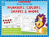 Now I Know My Numbers, Colors, Shapes  More 0545776821 Book Cover
