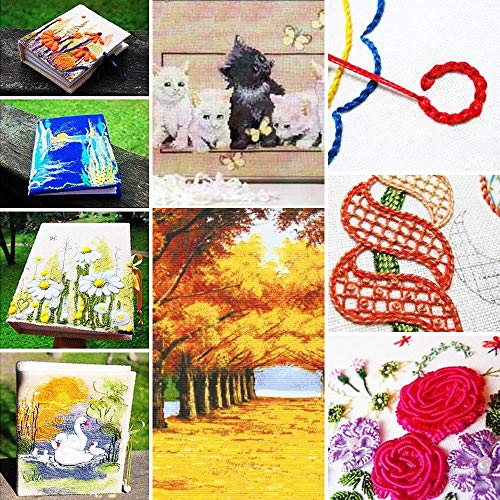 Image of 447 Color Skeins Rainbow Color Embroidery Floss, Rainbow Thread for Embroidery, Cross Stitch Thread, Friendship Bracelet String