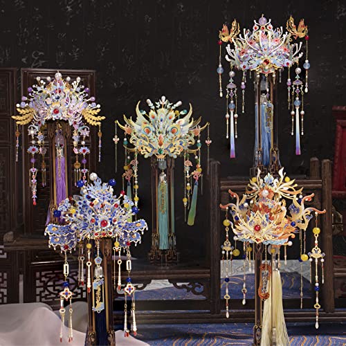 Mu Diy Metal 3D Puzzles Model Kits Phoenix Coronet Series B Honghu, Chinese Culture Miniature Building Puzzle Diy Sets,Xmas And Bridal Wedding Gift #TOP7