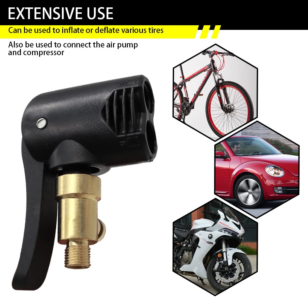 Connettore Universale Per Gonfiaggio Pneumatici - Adattatore Valvola Auto, Bici, Moto E Camion