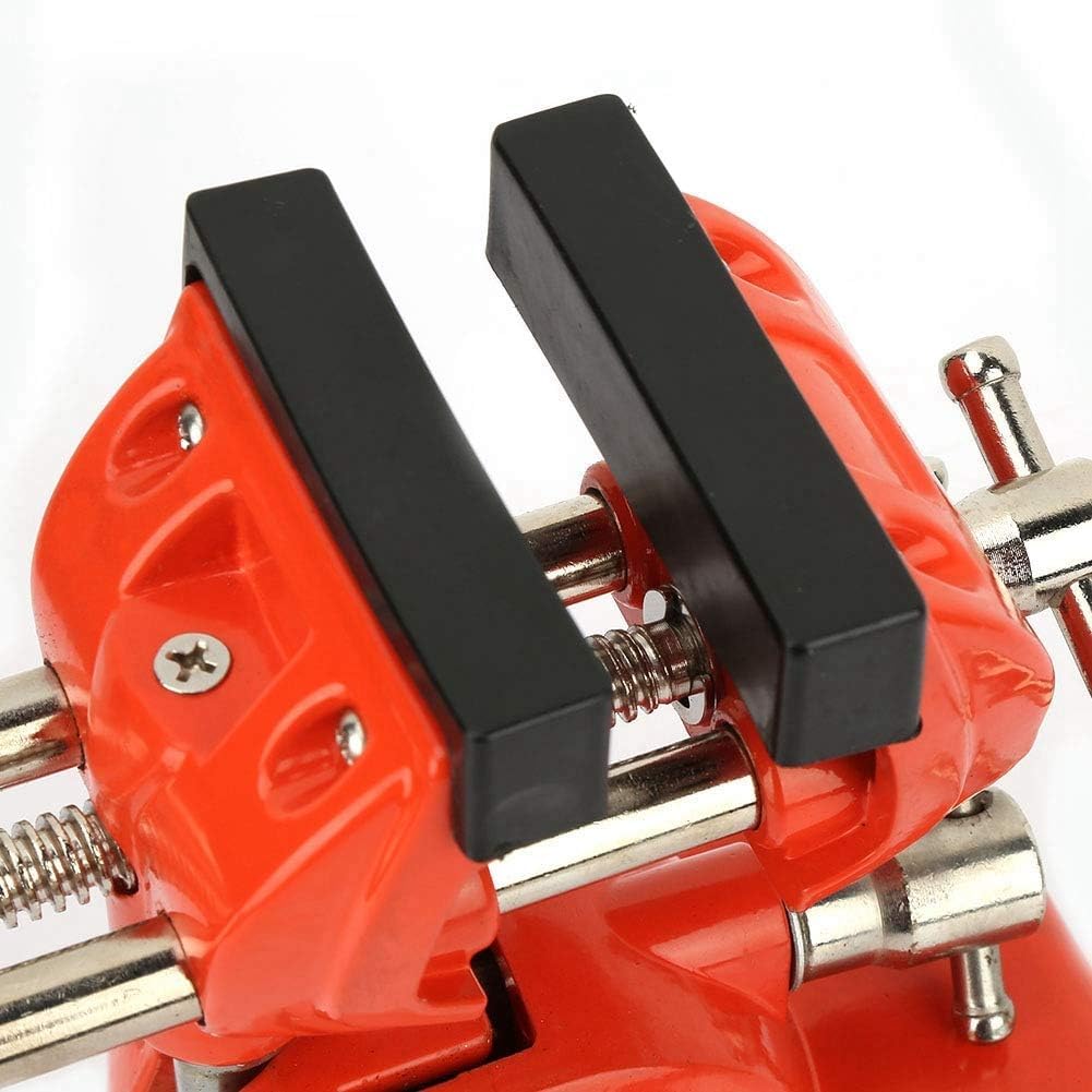 C Clamp Vise Table Vise, Mini Rotating Clamp Vise Adjustable 70Mm Jaw Width Vise Table Clamp For Workbench Woodwork