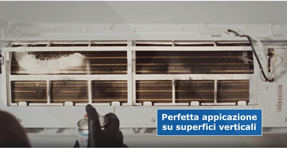 Berner – Spray Condizionatore Igienizzante 500ml | Igienizzante Climatizzatore in Schiuma Attiva | Pulizia e Sanificazione Profonda per Condizionatori Split e Unità Domestiche