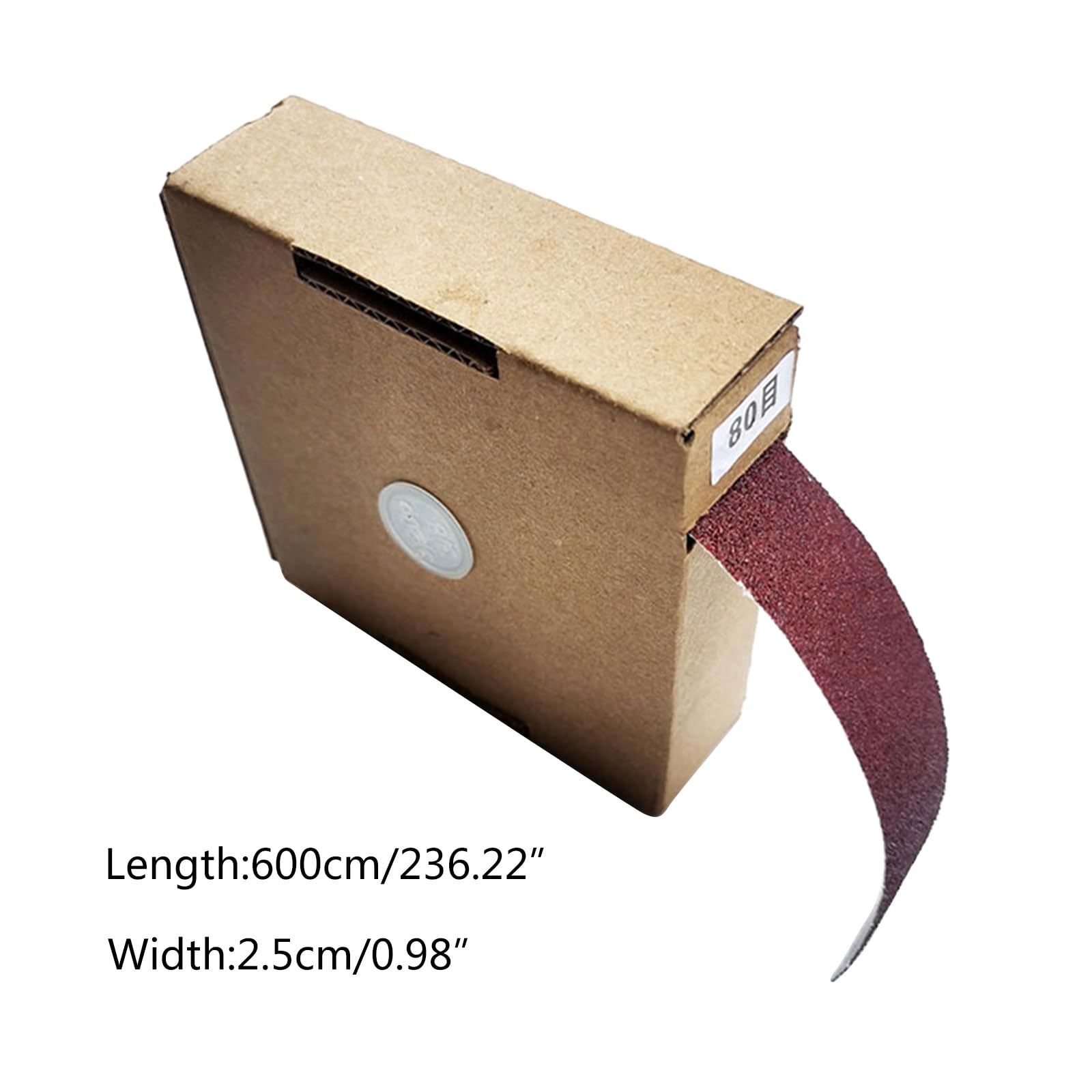 Abrasive Sandpaper Roll With Dispenser – 6m Emery Cloth, Aluminum Oxide, Multiple Grits, For Wood & Metal Polishing
