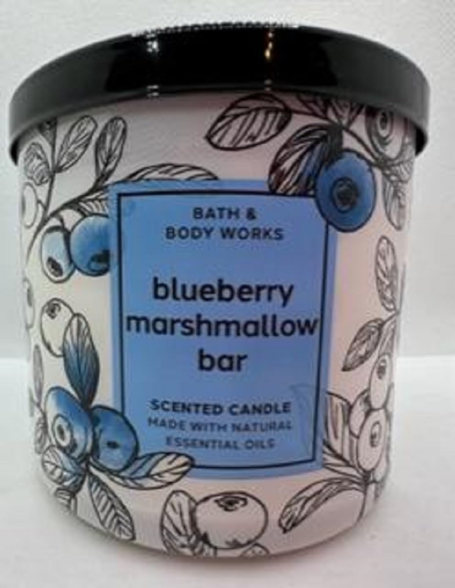 Blueberry Marshmallow Bar 3 Wick 14.5 Ounce Scented Candle
