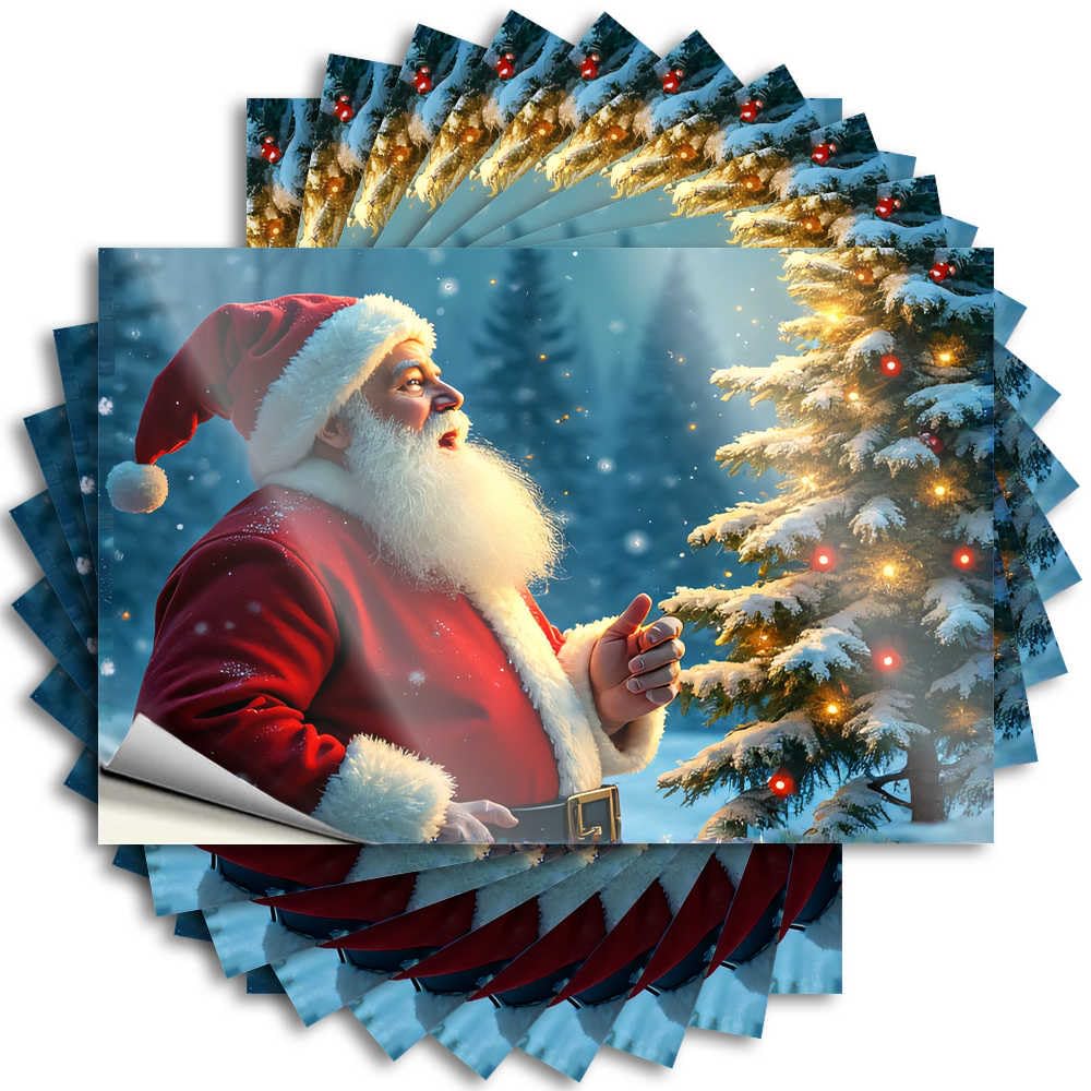 Abipuir - Magic Christmas Car Stickers, 10 x Car Stickers (12 x 18 cm)
