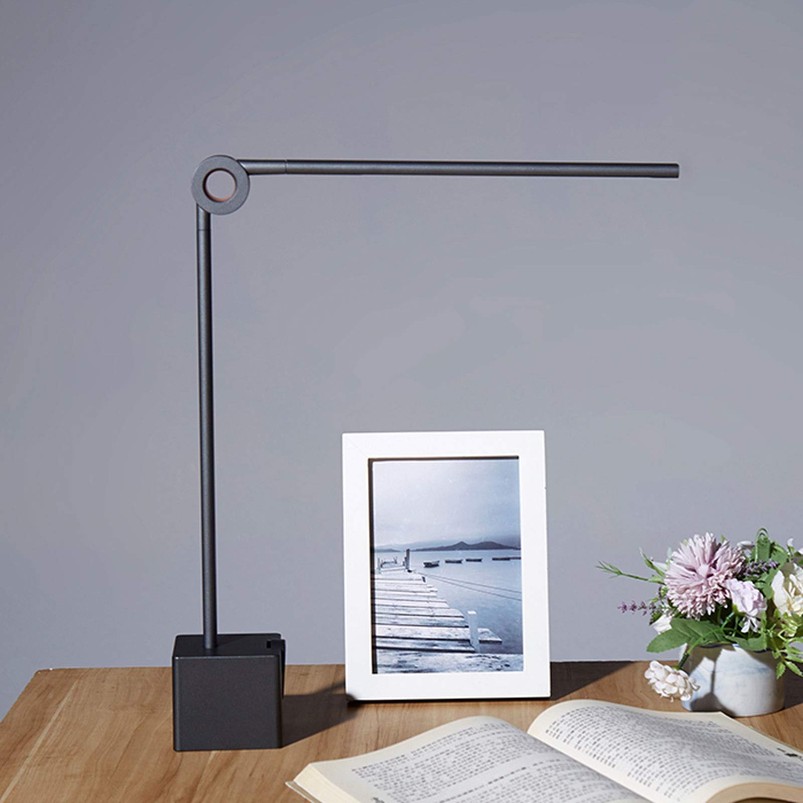 Lampada da comodino Lampada da scrivania a LED, Lampada da studio, Lampade a luce diurna dimmerabile, Lampada da scrivania con controllo touch, 3 gradi di luminosità, 10W, Lampada da comodino per la