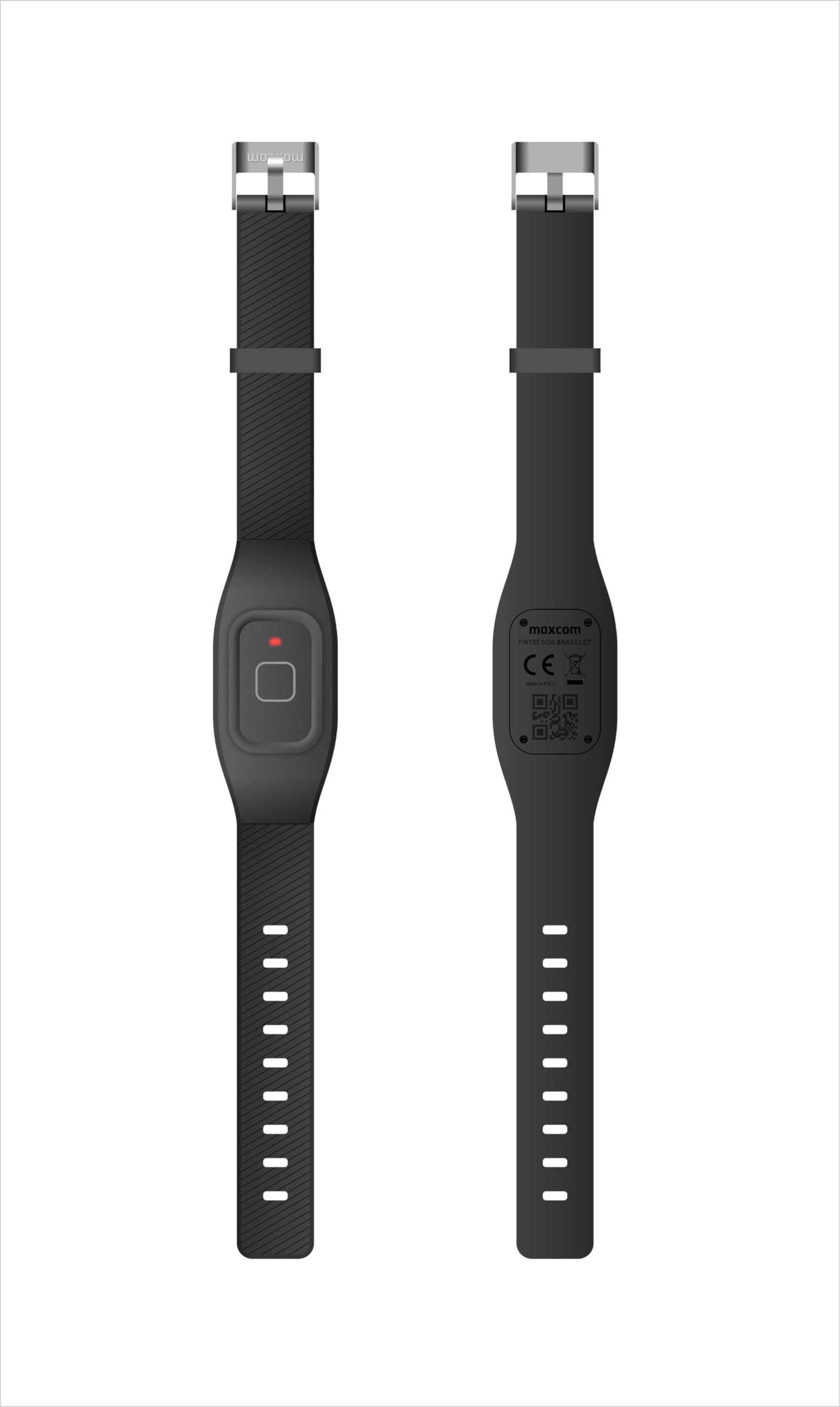 Maxcom FW735 - Notrufarmband für ältere Menschen, Erwachsene, mit SOS-Notruftaste, mit Ortung und Telefonfunktion, mit kostenloser App für Smartphone, GPS,