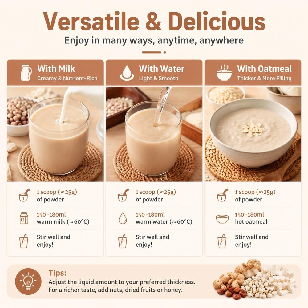 Bevanda Nutriente Sostitutiva Del Pasto Quotidiano In Polvere Di Cereali Misti In Scatola Da 400 G