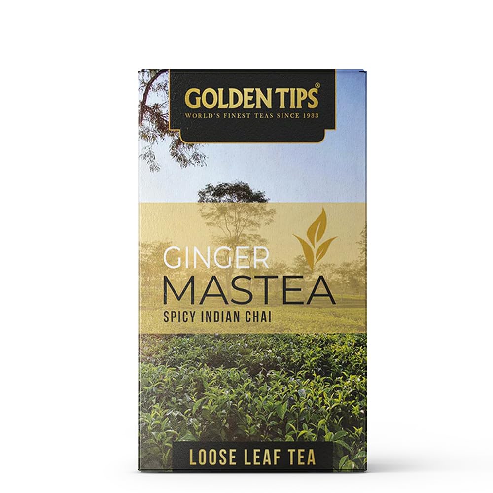 Golden Tips Ginger Mastea Loose Leaves Spicy Indian Chai (125 gm - 62 cups) (B09X476D32) Amazon Price History, Amazon Price Tracker