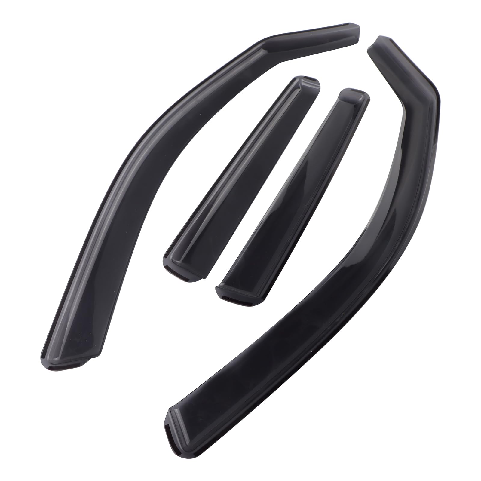 Deflectores de viento Bonryan para B-M-W X1 E84 2009-2015 SUV de 5 puertas, juego de 4 piezas, deflectores de viento y lluvia integrados, protección contra el viento, la lluvia y el sol, fácil