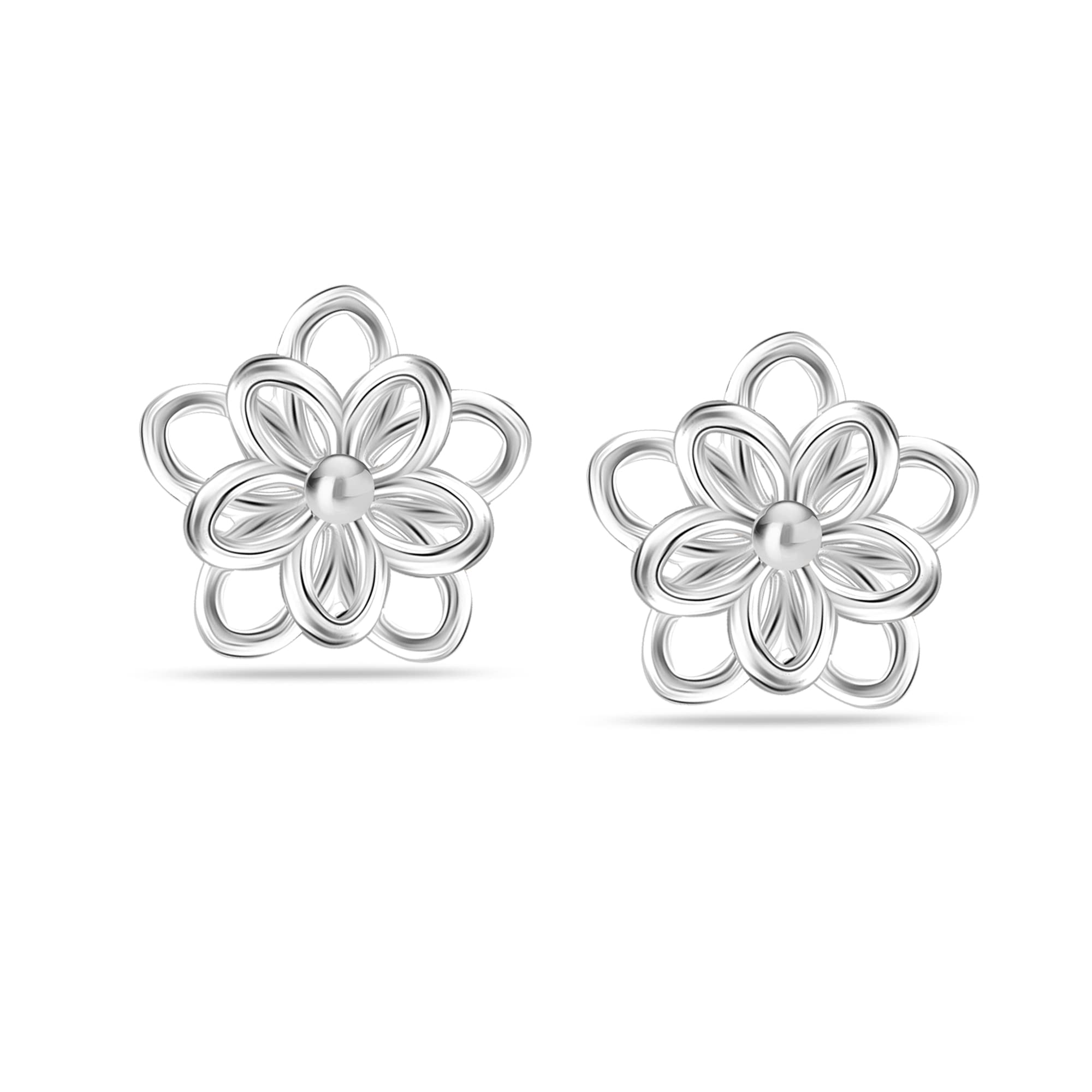 Amazon Brand - Nora Nico 925 Sterling Silver BIS Hallmarked Flower Design Small Stud Earrings for Women and Girls (B0BG5KZV2L) Amazon Price History, Amazon Price Tracker