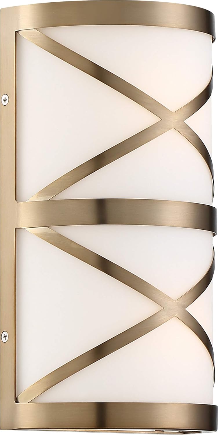 Nuvo 60/6845 Sylph Vanity Polished Nickel Finish with Satin White Glass,4 Light