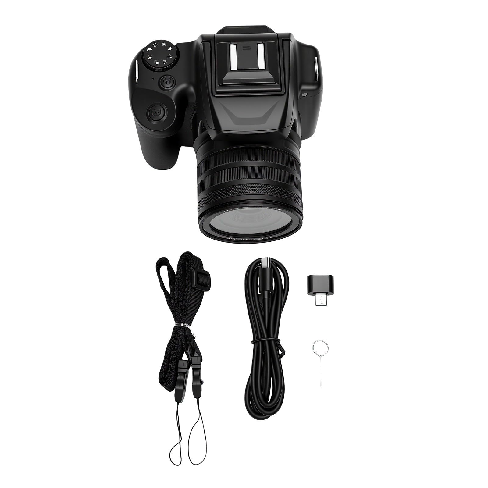 Sxhlseller Fotocamera Digitale 68MP AF MF Flip Screen per Viaggiatori Avventurosi in Design ABS