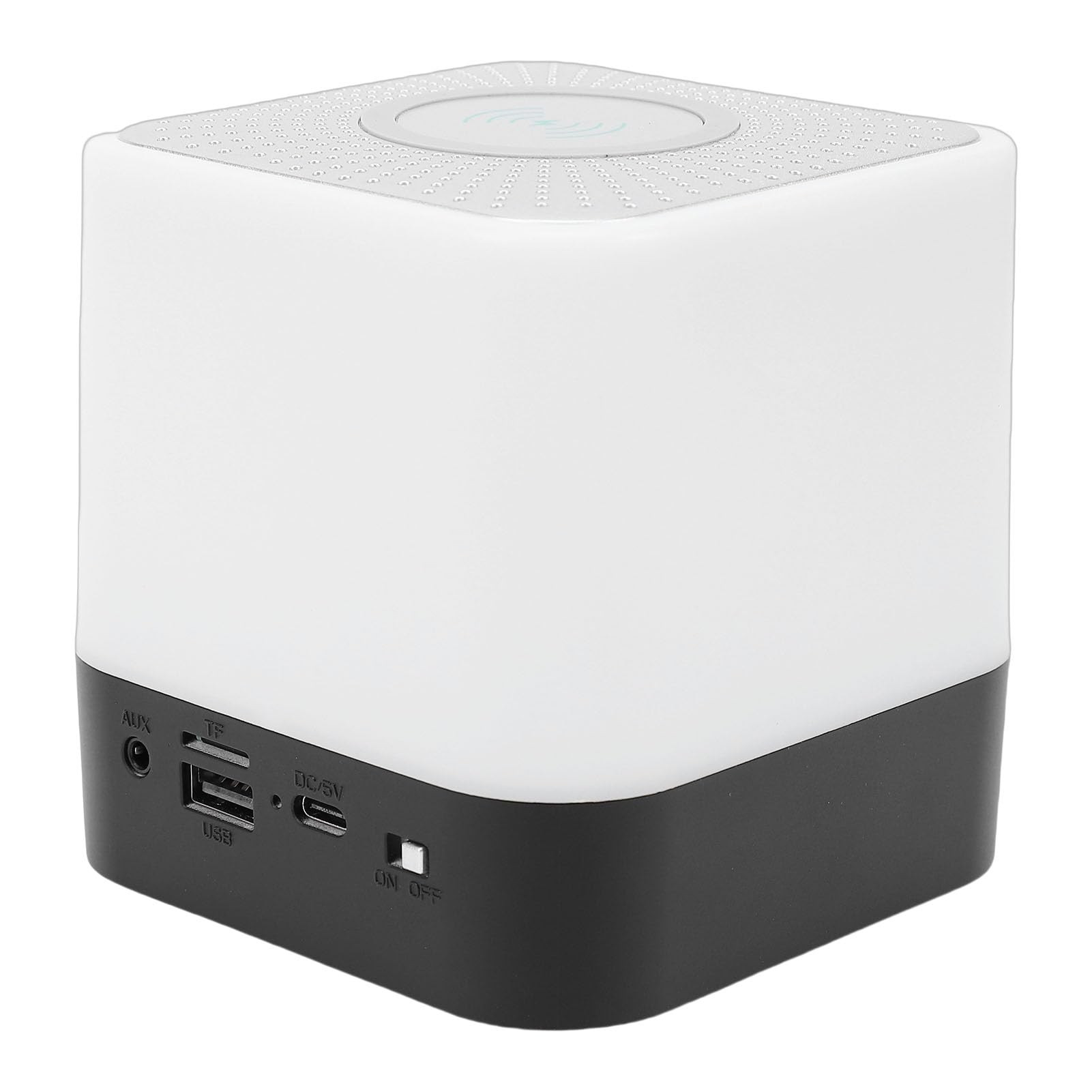 Pongnas Station de Charge 3 en 1 avec Horloge Numerique, Support de (Black)