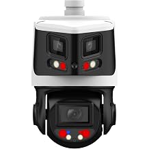 EmpireTech Panoramic & PTZ Wired IP POE Camera 8MP+4MP 10x Optical Zoom Starlight Smart Dual Light,180 Wide Angle, IVS,PTZ3E10X-T180