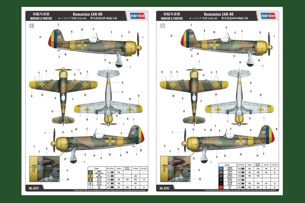 Hobbyboss 81757 1:48-Romanian IAR-80