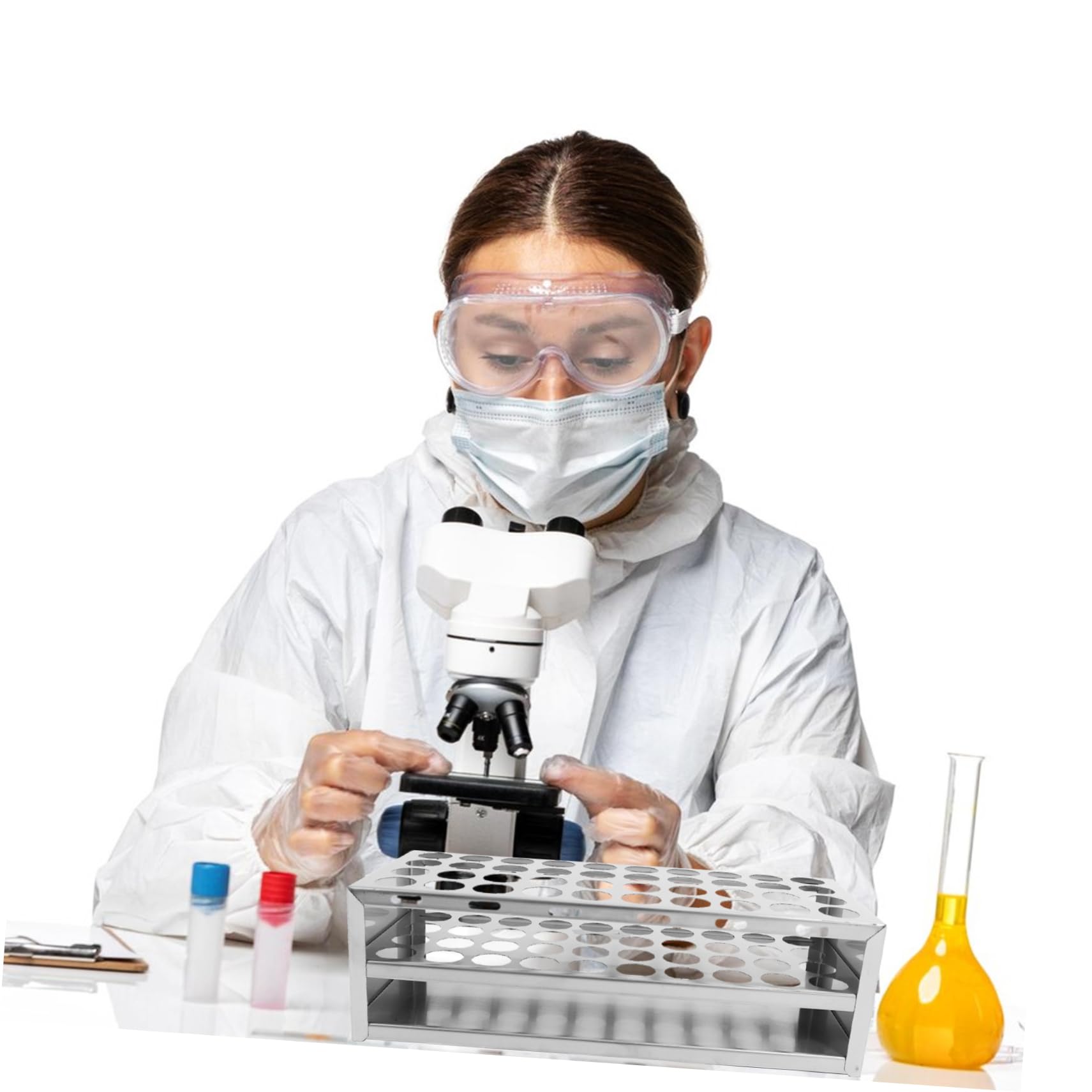 iplusmile 4stücke Test Tube Rack Aus Edelstahl Fächer Reagenzglasgestell Für Labore Hochtemperaturbeständig Leicht Zu Reinigen Stabil Und Zuverlässig Für Röhrchen Für Experimente Und