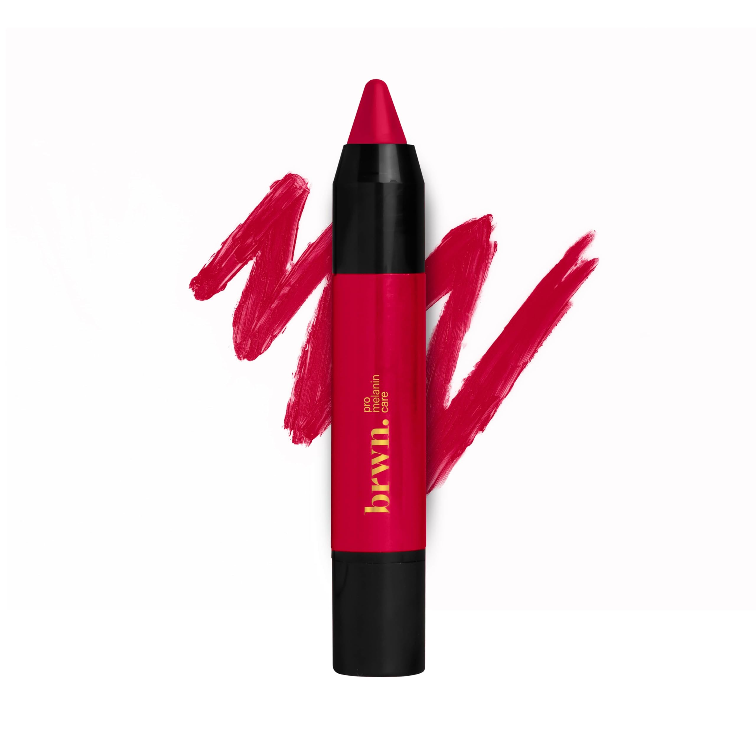brwn. pro melanin careLip Crayon Cherry Pop, 3g, creme matte, long wear + perfect texture, enriched with vitamins and avocado oil