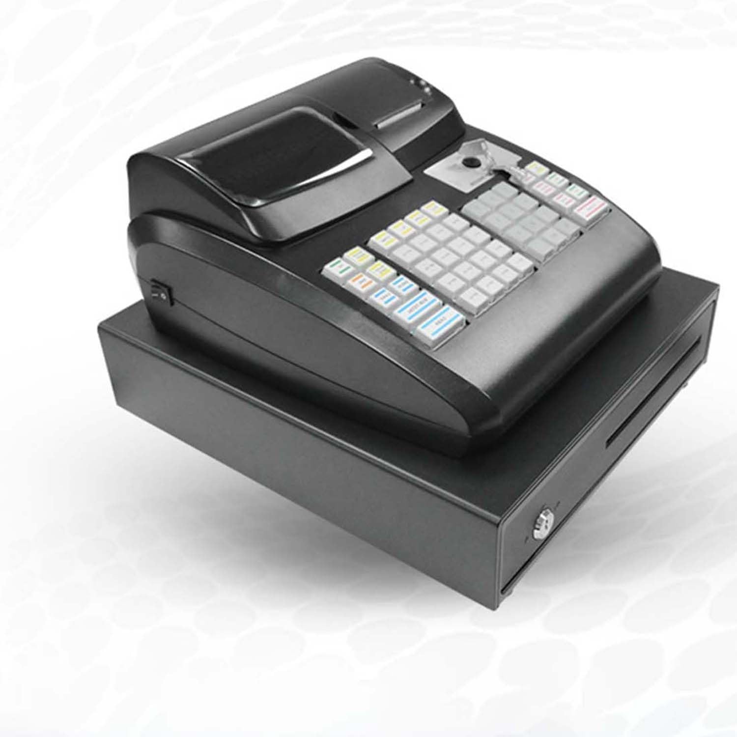Caja Registradora Electrónica para Tiendas De Conveniencia con Funciones De Gestión Integrales, Programación De Datos Sencilla, Ideal para Pequeños Supermercados Y Comercios(Black)