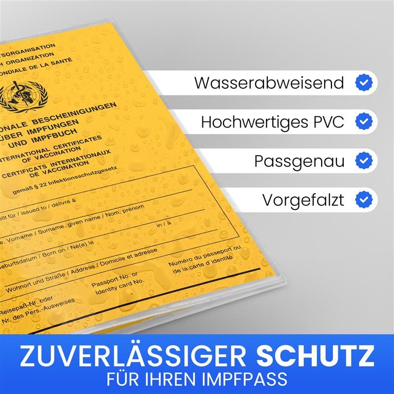 Creative Fox 4er Set Impfpass Hülle transparent | 9,9 x 13,7cm - Image 2