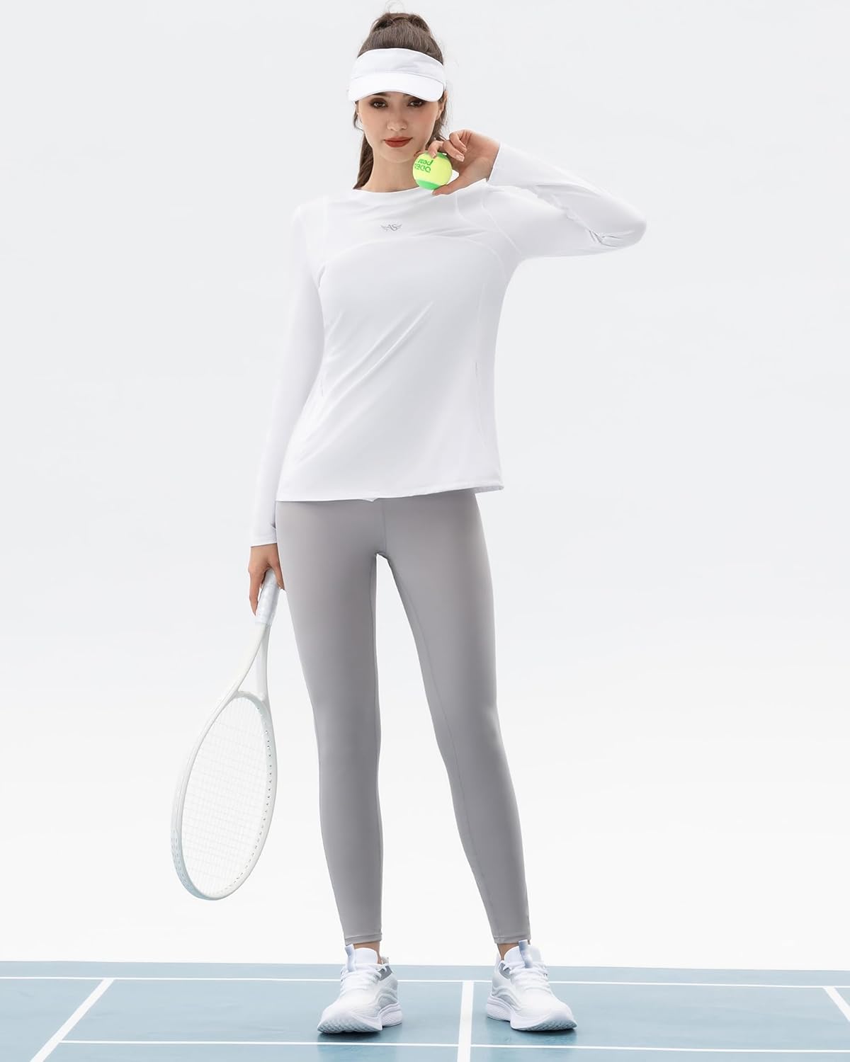 Angel season Rash Guard for Womem UV Protection Clothing Long Sleeve Sun Shirts with 2 Pockets Hiking Workout Swim Shirt