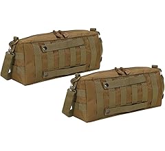 コヨーテブラウン色 モールシステム対応バッグ Amazon | サバゲー バッグ 2個 セット MOLLE モール システム